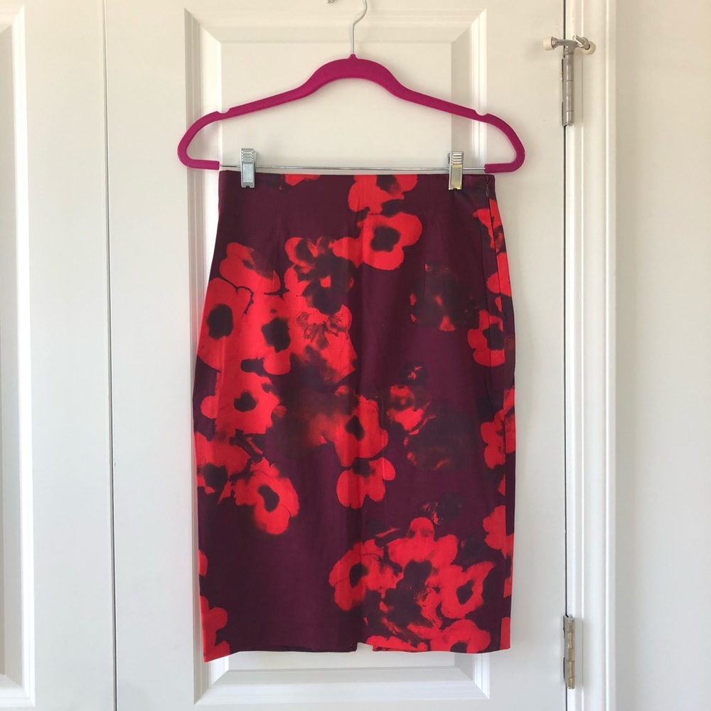 Floral Pencil Skirt
